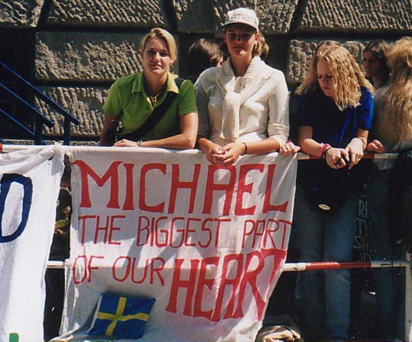 outside Michaels hotel in Berlin Aug 3 1997